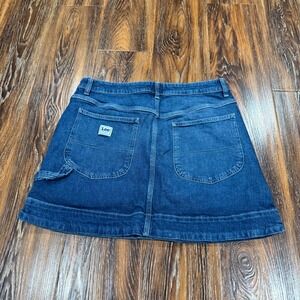 Lee Carpenter Skirt Size 10 M Womens‎ Blue Denim Hammer Loop Vintage Mini Y2K